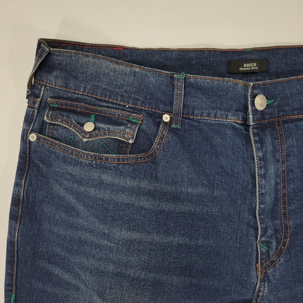 True Religion Men's Denim Jeans ROCCO‎ SN FLAP SKINNY Size 42 x 32